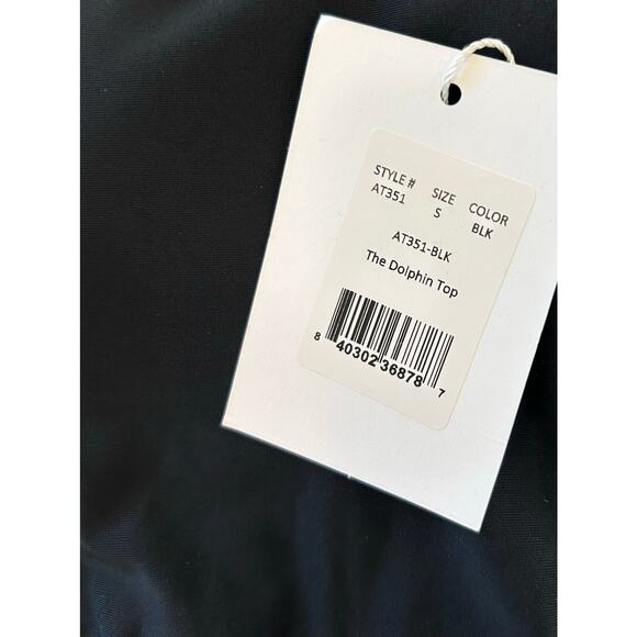 Andie Swim The Dolphin Bikini Top in Black S NWT - Picture 3 of 4